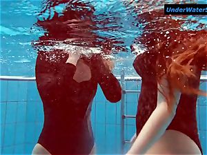 2 scorching teens underwater
