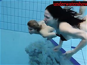 Andrea and Monica underwater women